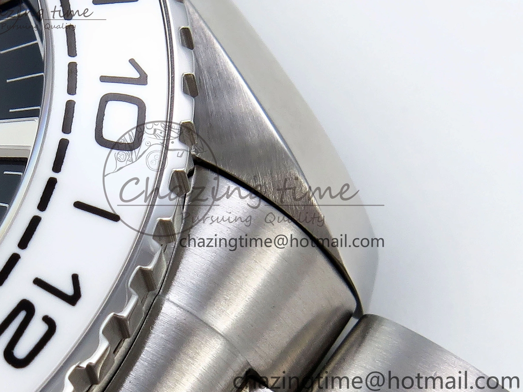 0105 Planet Ocean 600M ‘Tai Chi’ GMT 43.5mm VSF 1:1 Best Edition Black White Ceramic Bezel and Dial on SS Bracelet A8906 Super Clone Durable 7732